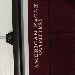 American Eagle 🦅 Maroon Super Soft Jeggings